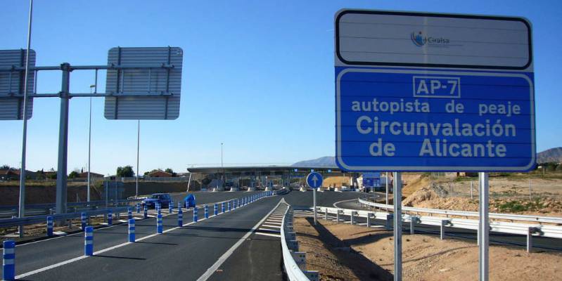 Nieuws: Tolweg bij Alicante vanaf dinsdag goedkoper en gratis